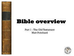 Bible overview