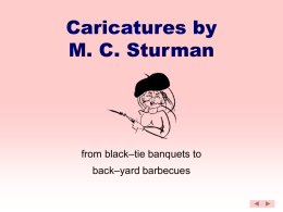 Caricatures by M. C. Sturman