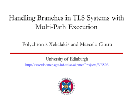 Handling Branches in TLS Systems with Multipath Execution