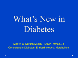 What’s new in Diabetes