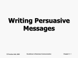 Writing Persuasive Messages - SMC University | Refreshing