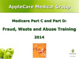 AppleCare Medical Group New Member Orientation