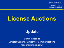 License auctions