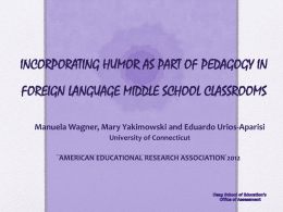 Is Learning Languages Fun? Perceptions of Humor in the