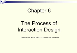 Interaction Design Chapter 6