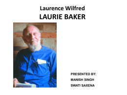 LAURIE BAKER - The Archi Blog | Not Just another