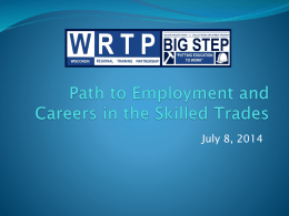 WRTP/BIG STEP - Governor's Council on Workforce Investment