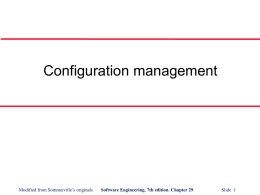 Configuration management - University of Nebraska Omaha