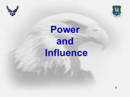 Power and Influence - University of South Florida