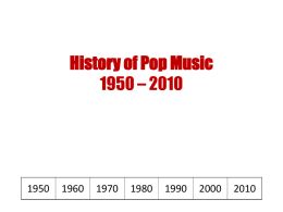 History of Music - East Aurora Schools