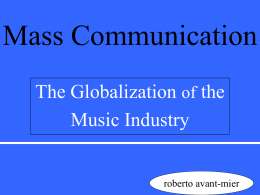 Mass Communication - University of Utah