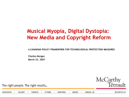 Musical Myopia, Digital Dystopia: New Media and Copyright