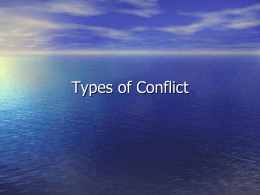 Types of Conflict - Ms. Stickle's Webpage