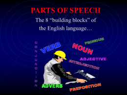 parts of speech ppt - Lake–Sumter State College