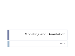 Modeling and Simulation - Jacksonville University
