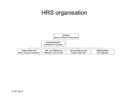 HRS organisation