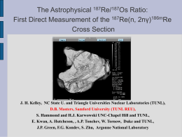 The Astrophysical 187Re/187Os Ratio: First Measurement of