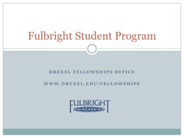 Fulbright Student Program