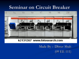 What is a circuit breaker - Free engineering e books