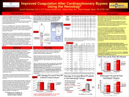Improved coagulation after cardiopulmonary bypass using