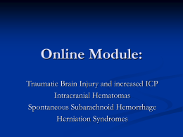 Module Neurotrauma - School of Medicine