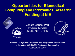 NIBIB Biomedical Informatics Interests