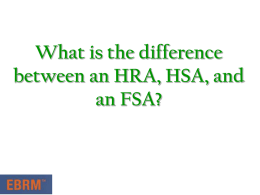 HRA vs. HSA Explanation