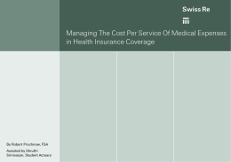 Managing The Cost Per Service Of Medical Expenses in