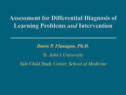 A Research-based Consensus Definition of SLD Integrating