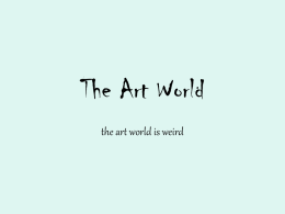 The Art World