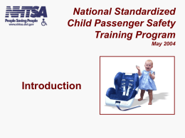 Module B Introduction - National Child Passenger Safety Board