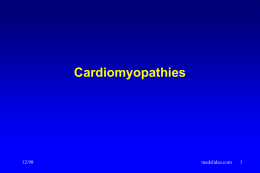 Cardiomyopathies