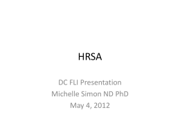HRSA - American Association of Naturopathic Physicians