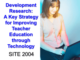 Using Technology as a Cognitve Tool