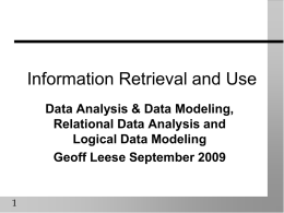 Systems Analysis & Design with Databases