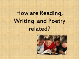 How are Reading and Poetry related?