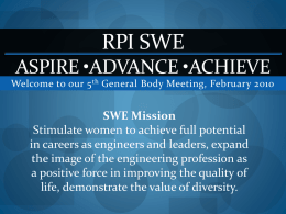 RPI Society Of Women Engineers