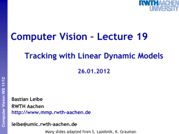 Computer Vision - RWTH Aachen University