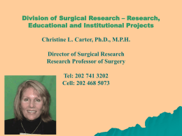 Division of Surgical Research - George Washington University