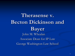 Therasense v. Becton Dickinson and Bayer