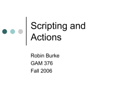 Scripting and Actions