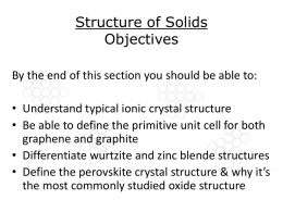 Structure of Solids - West Virginia University