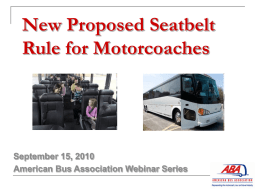 New Seatbelt Rule for Motorcoaches