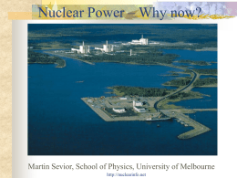 Nuclear Power – the issues