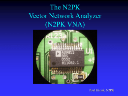 The N2PK Vector Network Analyzer