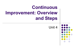 Continuous Improvement - UPM EduTrain Interactive Learning