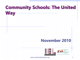 Linkages to Learning: Making the Case for Community Schools