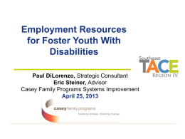Employment Resources for Foster Youth with Disabilities