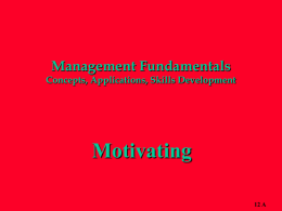 Management Fundamentals Concepts, Applications, Skills