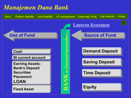 Manajemen Dana Bank - Gunadarma University